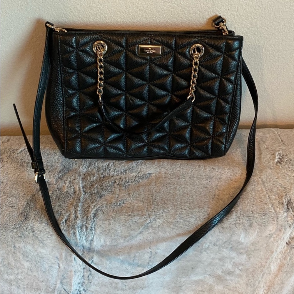 Kate Spade Black Quilted Bag